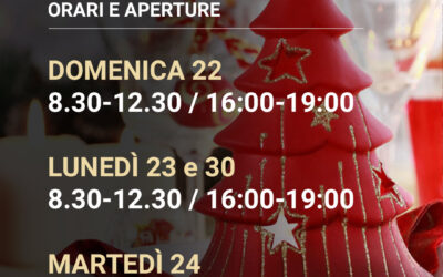 Orari e aperture DICEMBRE 2024