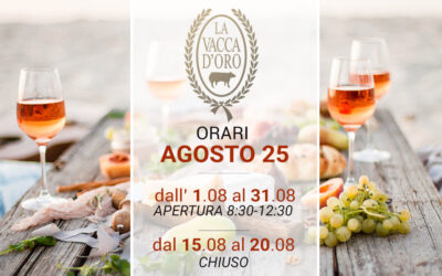 Orari e chiusura agosto 2025